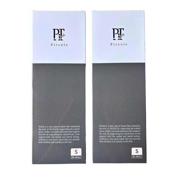 2個セット ピットソール Pitsole ブラック 黒 S( 23〜24.5cm ) 中敷き インソ...