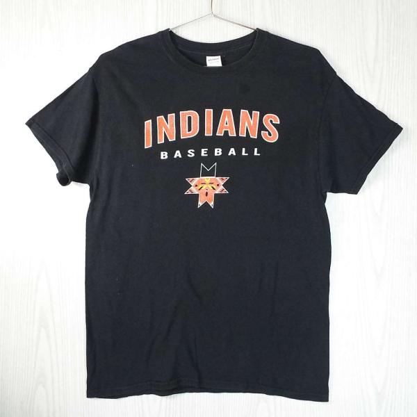 Mサイズ【ベースボール】GILDAN ギルダン INDIANS BASEBALL 企業 野球 ネイテ...