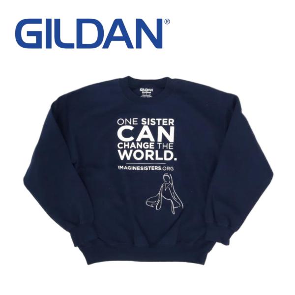 GILDAN ギルダン ONE SISTER CAN CHANGE THE WORLD 教会 長袖ト...