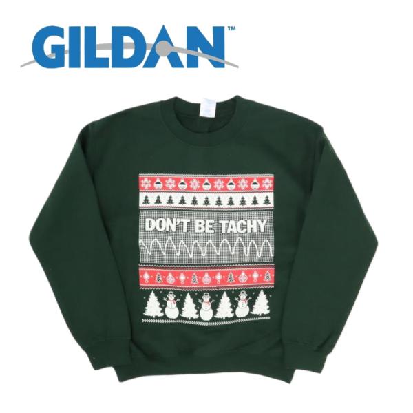 GILDAN Don&apos;t Be Tachy Ugly Christmas Sweater Nurse...
