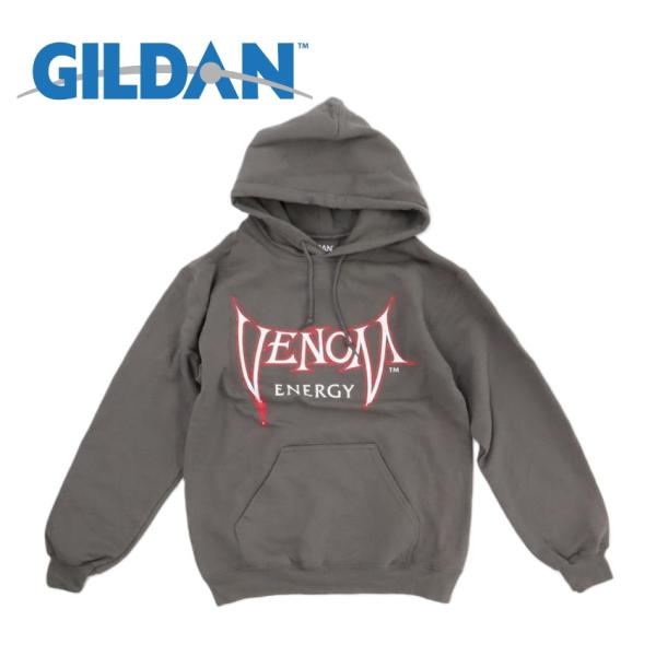 ☆肩幅50cm☆【レアな企業ロゴ】GILDAN ギルダン VENOM ENERGY ヴェノム エナジ...