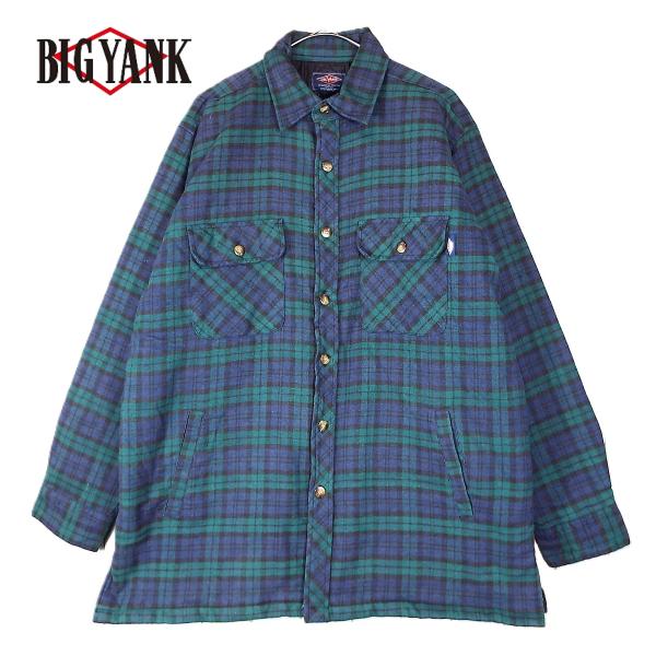 【裏キルティングの肉厚ネルシャツ】BIG YANK ビッグヤンク チェック ヘビーネル 長袖シャツ ...