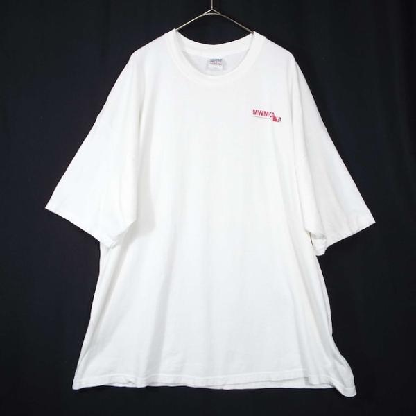 ◎肩幅71.5cm◎【1990年代】GILDAN ギルダン MWWCA 企業ロゴ 両面プリント 半袖...