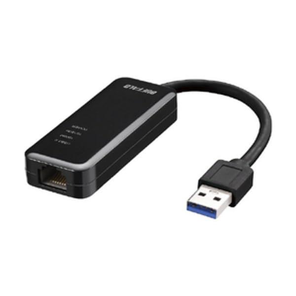 ＢＵＦＦＡＬＯ Ｇｉｇａ対応 Ｔｙｐｅ−Ａ ＵＳＢ３．２（Ｇｅｎ１）用ＬＡＮアダプター ブラック L...