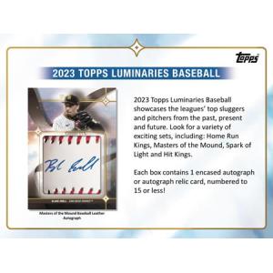 MLB 2023 TOPPS LUMINARIES BASEBALL HOBBY BOX｜niki