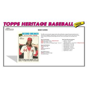 MLB 2026 TOPPS HERITAGE...の詳細画像2