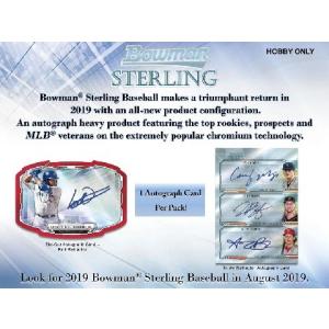 MLB 2019 BOWMAN STERLING BASEBALL BOX｜niki