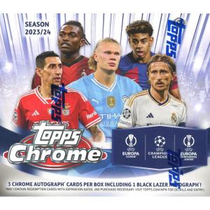 2023-24 TOPPS CHROME UEFA CLUB COMPETITIONS JUMBO BOX