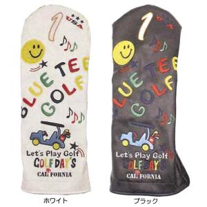 ブルーティーゴルフ（BLUE_TEE_GOLF） スマイル＆カート ヘッドカバー（ドライバー用） HC-012｜nikigolf