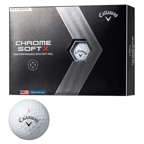 キャロウェイ（Callaway） CHROME SOFT X ボール ホワイト 1ダース  2022