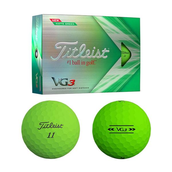 タイトリスト（Titleist） VG3 ボール マットグリーン 1ダース T3427S  2022