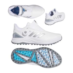 アディダス（Adidas） ソーラーモーション Boa 24 スパイクレスシューズ IF0284 ホワイト/シルバーメタリック 2024｜nikigolf