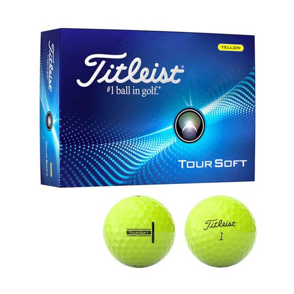 タイトリスト（Titleist） TOUR SOFT ボール イエロー 1ダース 2024