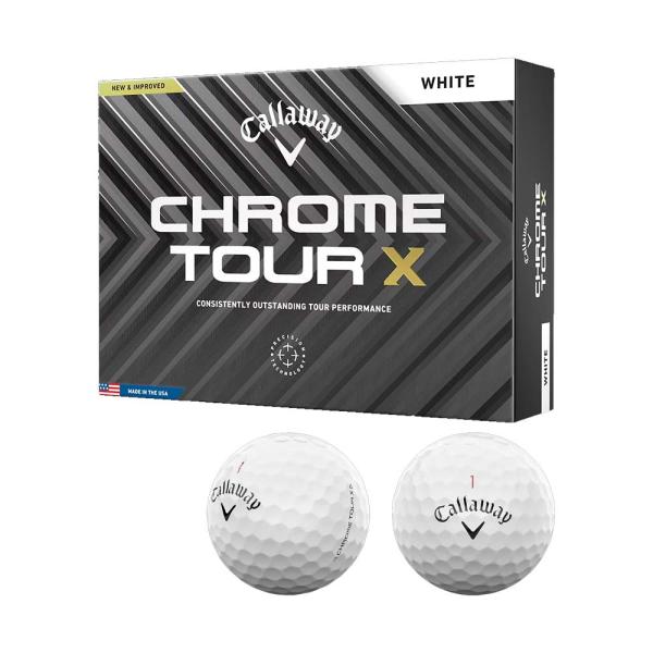 キャロウェイ（Callaway） CHROME TOUR X ボール ホワイト 1ダース 2024