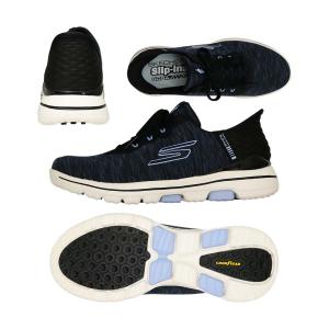 スケッチャーズ（Skechers） GO GOLF WALK5 SLIP-INS スパイクレス レディースシューズ 123085-BKLV 2024｜nikigolf