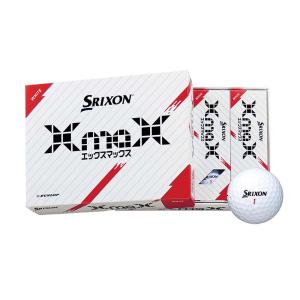 スリクソン（SRIXON） XmaX（エックスマックス）ボール ホワイト 1ダース 2024[今なら1スリーブ付]｜nikigolf