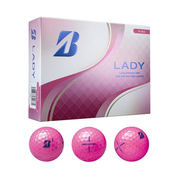 ブリヂストン BRIDGESTONE GOLF LADY ボール ピンク 1ダース L5PXJ-12...