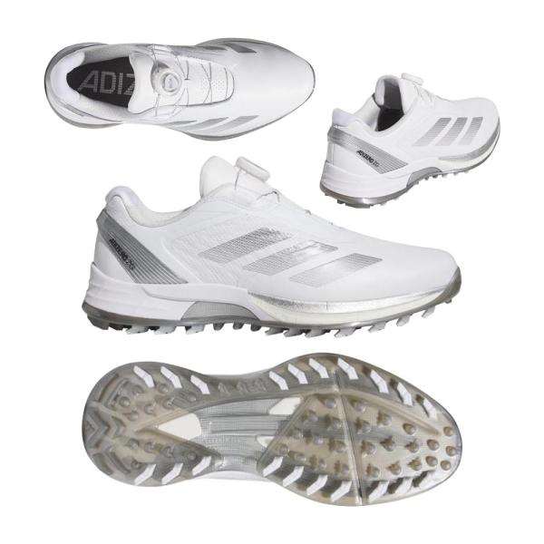 アディダス Adidas アディゼロ ZG LO Boa スパイクレスシューズ JS1766 ホワイ...