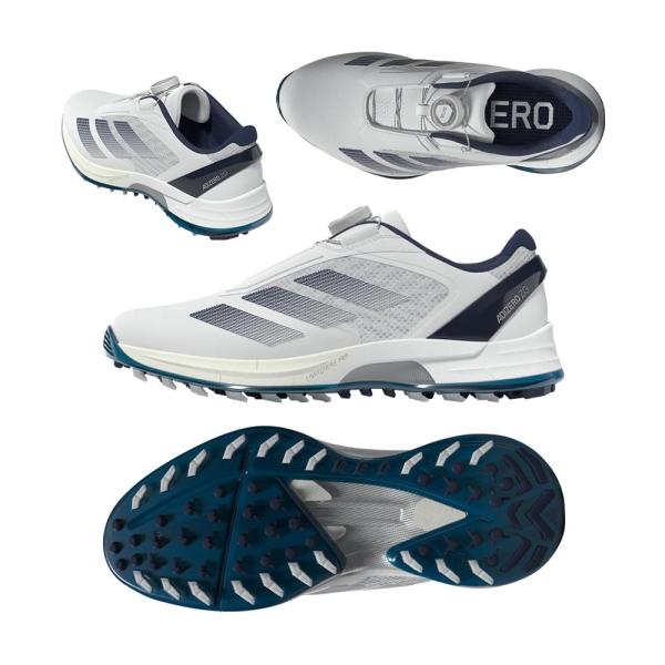 アディダス Adidas アディゼロ ZG LO Boa スパイクレスシューズ JS1767 ホワイ...