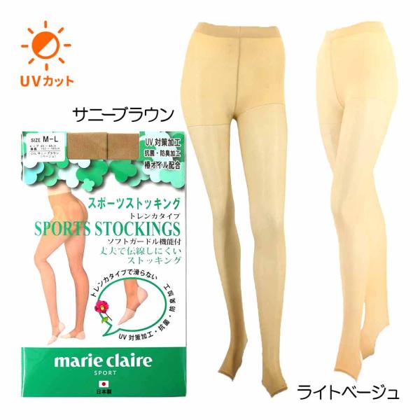 マリクレール（marie_claire） スポーツストッキング（トレンカタイプ） 711-972 レ...