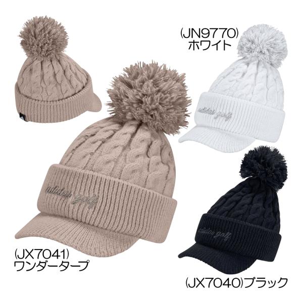 アディダス（Adidas） ポンポンブリムニットキャップ KQE23 レディースキャップ 25 秋冬...