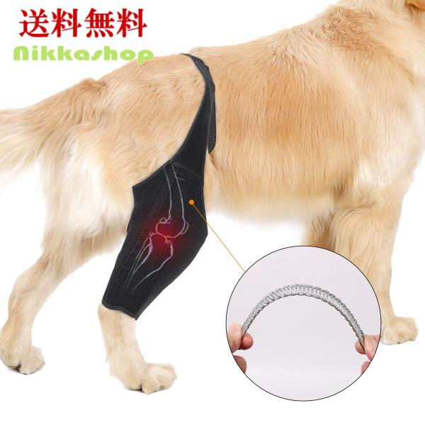 犬 サポータースプリング内蔵 前足後足左右兼用 小型犬 中型犬 大型犬 関節サポーター 関節プロテク...
