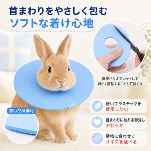 鳥 小動物 エリザベスカラー ソフト 軽量 E...の詳細画像3