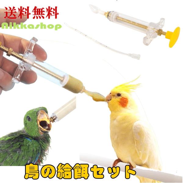 鳥 雛 給餌セット 挿し餌 スプーン 鳥用注射器 シリンジ 給餌チューブ ひな 小動物 鳥 小鳥 イ...