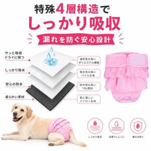 漏れない マナーパンツ 犬 女の子 メス 吸水...の詳細画像3