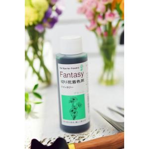 切花用着色剤 Fantasy「ファンタジー グリーン 100ml」【沖縄・離島、航空便不可商品】