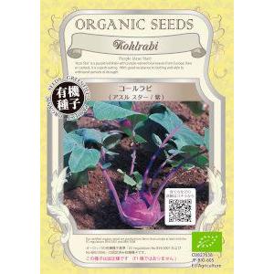 【有機種子】 コールラビ・アスルスター 約80粒【郵送対応】