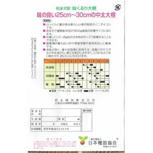 松永種苗 短形ダイコン「味くるり大根」のタネ 3mlの詳細画像1