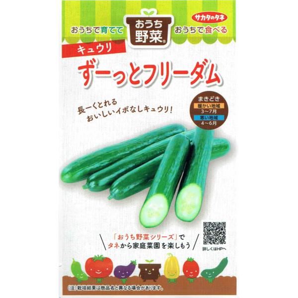 サカタのタネ キュウリ ずーっとフリーダムのタネ[内容量：約12粒]