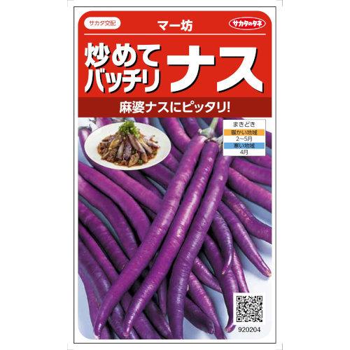 サカタのタネ ナス 炒めてバッチリナス マー坊　約0.6ｍｌ【郵送対応】