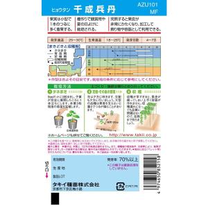 タキイ種苗 ヒョウタン 千成兵丹 36粒 【郵...の詳細画像1