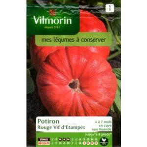 Vilmorin社】パンプキン・Rouge Vif d'Etampes 5g : 日光種苗ヤフー店