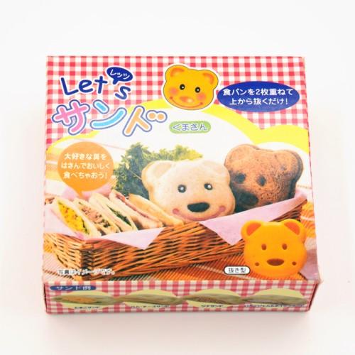 在庫有り【送料無料】日光社 レッツサンド（くまさん）食パンの型抜き （ 食パン 抜き型 パン抜き型 ...