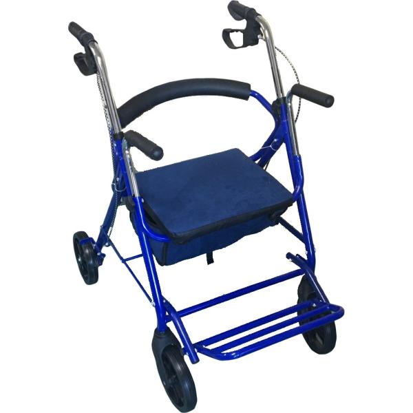 在庫有り 即納【送料無料】創心社 手押し車 簡易車イス 歩行補助車 歩行器 四輪 キャスター付き 軽...