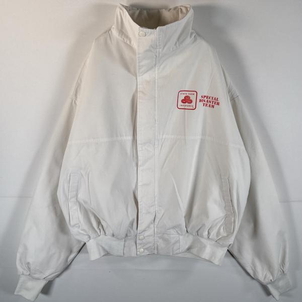 古着 90's/90年代 DM APPAREL  USA製 コットンジャケット 企業ロゴ バックプリ...