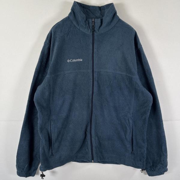 古着 コロンビア Columbia フルジップフリースジャケット アウトドア ワンポイントロゴ ドロ...