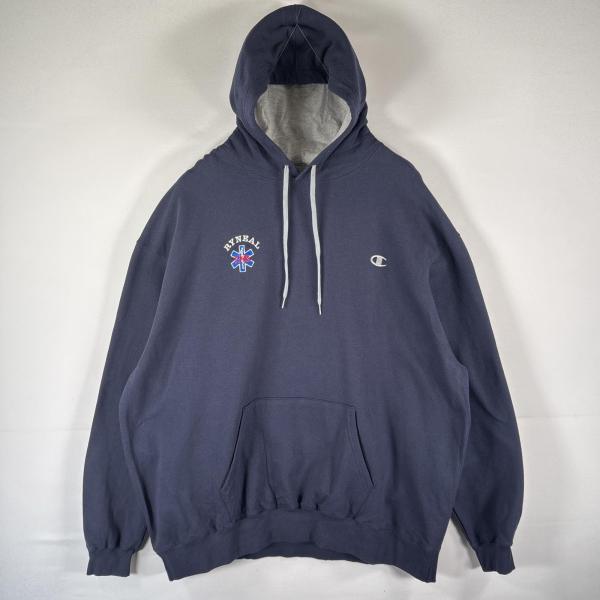 古着 チャンピオン Champion パーカー スウェット 大きいサイズ バックプリント フーディ ...