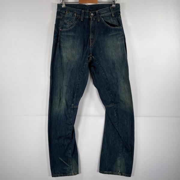 古着 ジースターロゥ G-STAR RAW デニムパンツ ダメージ加工 5ポケット ヒゲ 色落ち ジ...