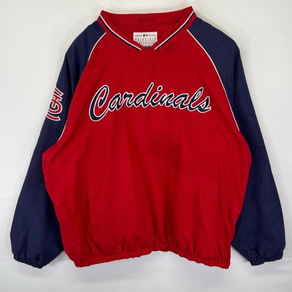 古着  GENUINE MERCHANDISE ナイロンジャケット MLB カージナルス プルオーバ...