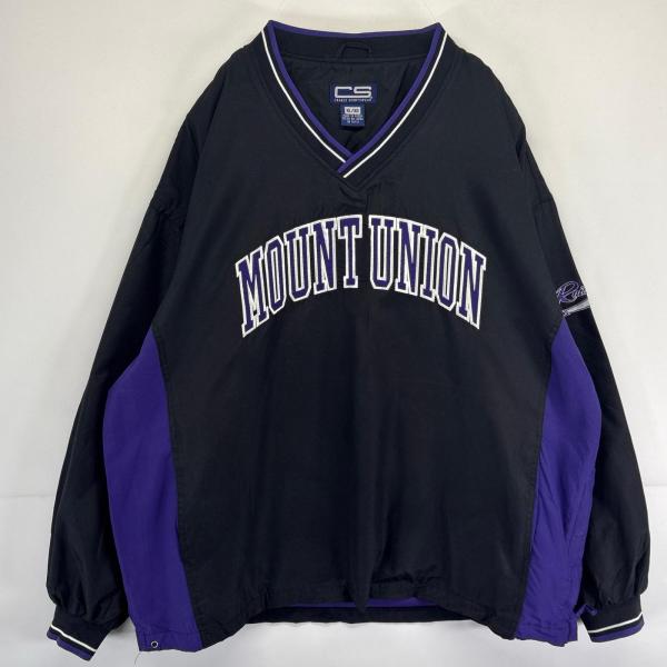 古着  CRABLE SPORTSWEAR ナイロンジャケット ナイロンプルオーバー Vネック 刺繍...