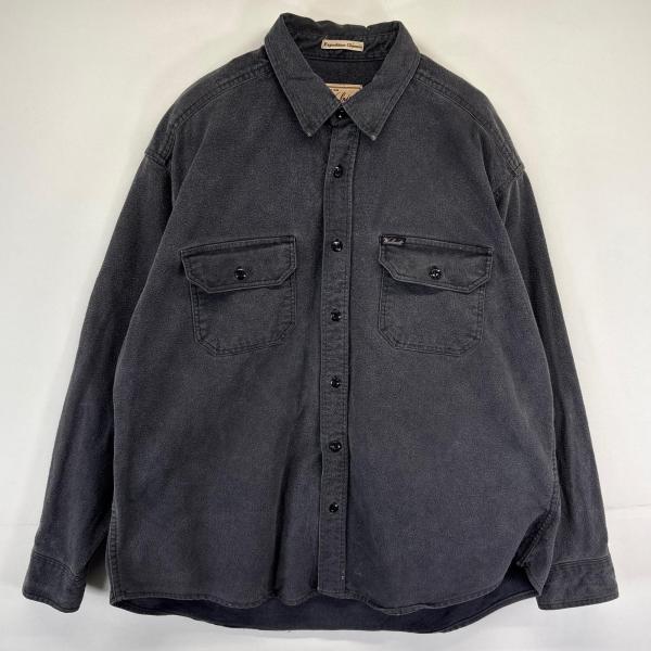 古着 ウールリッチ WOOLRICH 長袖シャツ ネルシャツ シャモアシャツ ワンポイントロゴ 胸ポ...