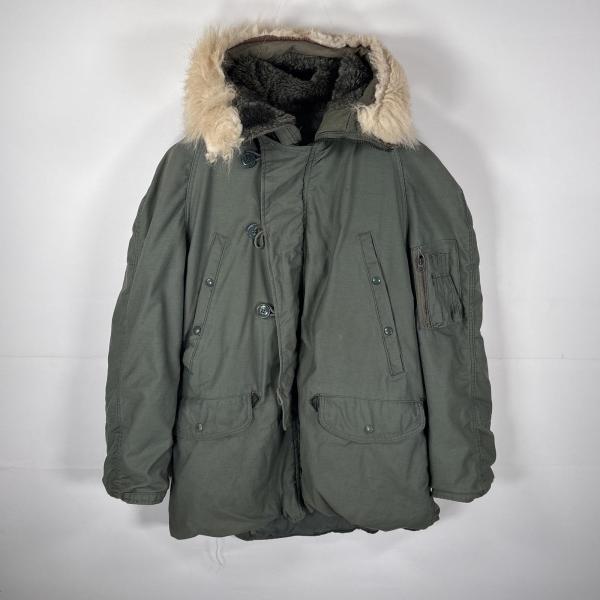 USA古着 80's/80年代 ミリタリージャケット N-3B　オリーブグリーン 米軍 N3B コー...