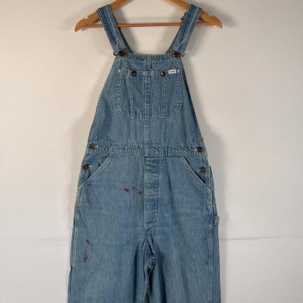 古着 80's/80年代 ヴィンテージ リー Lee USA製 オーバーオール デニム ワーク ワン...