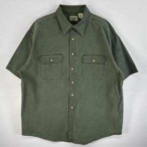古着 ラルフローレン RALPH LAUREN 半袖シャツ ロゴ 刺繍 大きいサイズ
