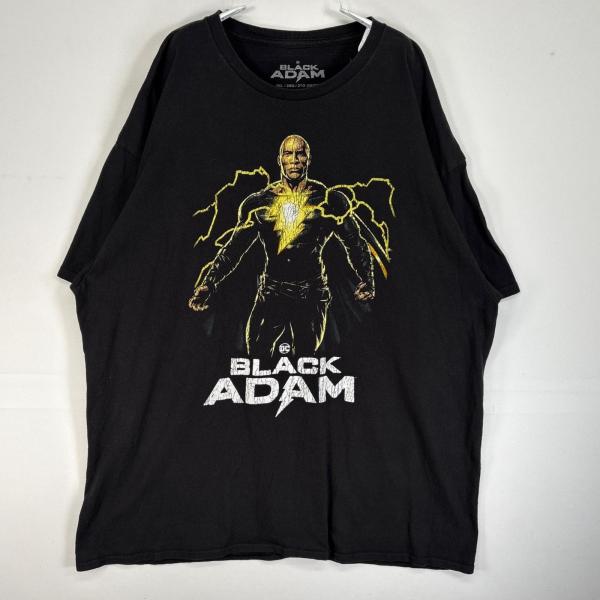 古着 ブラックアダム  半袖Tシャツ DCコミックス ドウェイン・ジョンソン 大きいサイズ 2XL ...