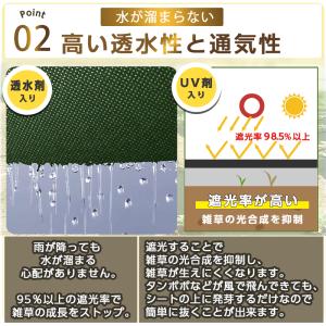 超高耐久 防草シート 1mx50m 高密度15...の詳細画像2